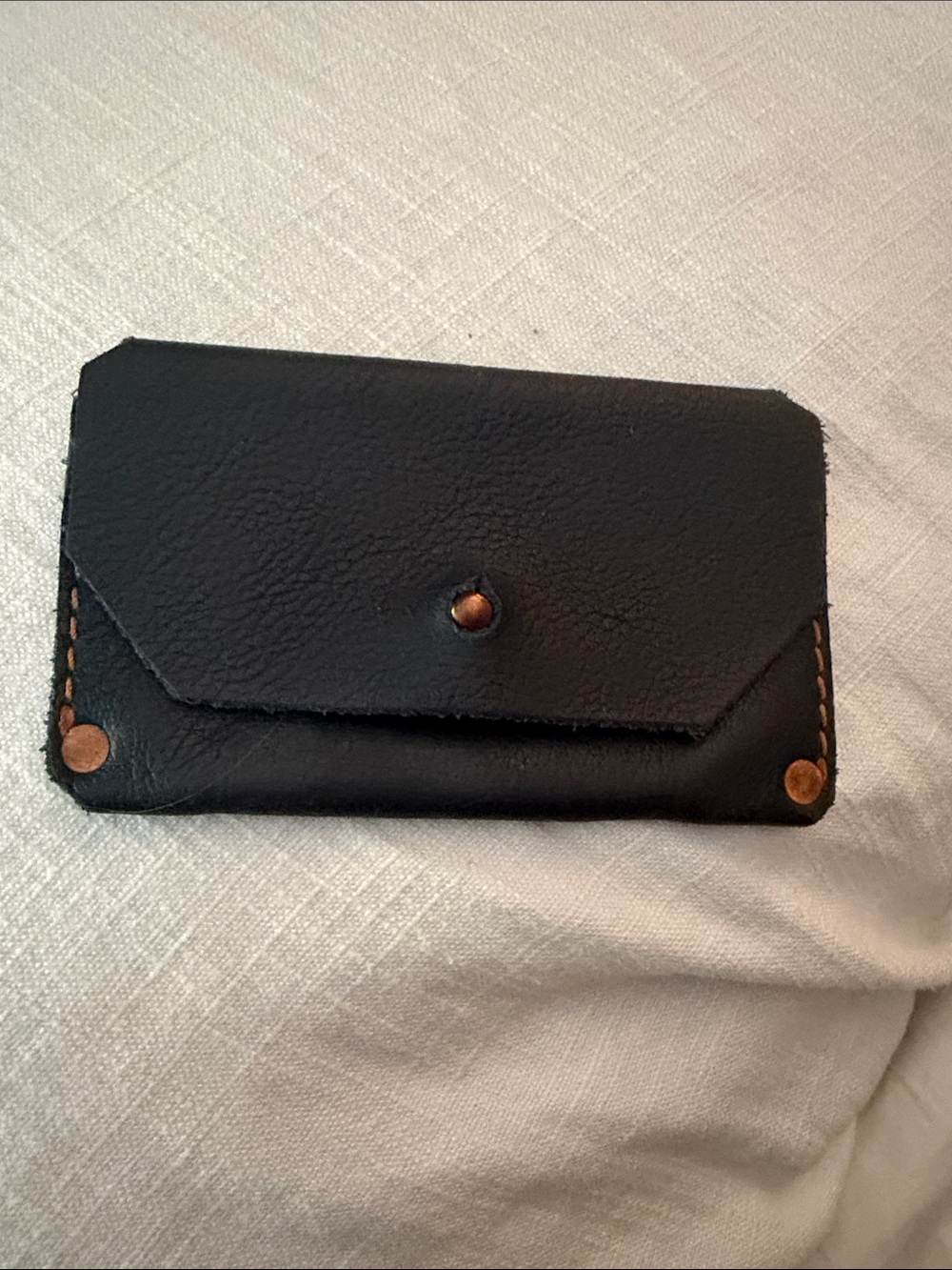 Peg and Awl Leather Snap Wallet Card Holder